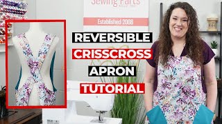 Learn to Sew Mary Mulari Crisscross Apron  Crisscross Apron Tutorial  No Tie Apron Tutorial [upl. by Lachish]