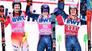 FIS Alpine Ski World Cup  Mens Slalom Run 2  Wengen SUI  2023 [upl. by Corbett941]