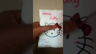 Hello kitty squishy CRAFTY CREATIONS BY HAYA LIKE SHARE AND SUBSCRIBE [upl. by Sale336]