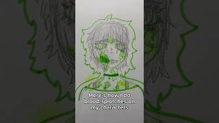 How I do bloodsplotches ✨ drawingshorts ocartist drawing oc drawingtutorial artist tutorial [upl. by Einor]