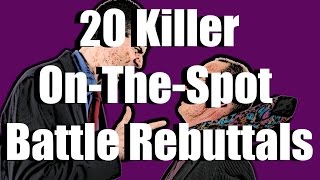 20 Killer OnTheSpot Rap Battle Rebuttals [upl. by Eniotna]