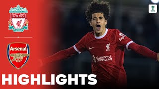 Liverpool vs Arsenal  Big Win From Youth Reds  Highlights  U18 FA Youth Cup 20012024 [upl. by Bauske]