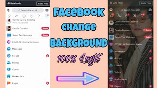 How to change Facebook Background 2020 [upl. by Joselyn639]