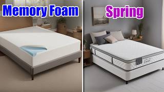 Memory Foam Vs Spring Mattress Which one is Best Best Mattress For Couples 2024 [upl. by Airotel]