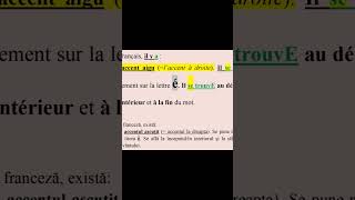 Accentele și semnele diacritice youtubeshorts short grammar lefrançaisavecgabrielle [upl. by Tega]