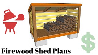 Firewood storage shed plans [upl. by Lleon]