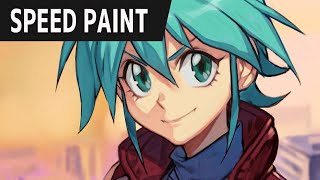 speed paint  Allenby Beardsley Mobile Fighter G Gundam [upl. by Fabrice]