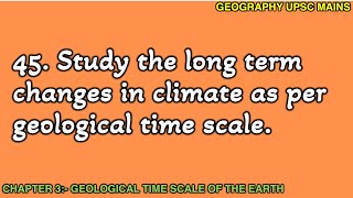 345 LongTerm Climate Changes in Geological Time Scale  An Analysis [upl. by Aninahs]