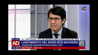 Lanzamiento del quotBono BCB Navideñoquot [upl. by Aira]