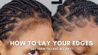 How To Lay Your Edges For Braids  Detailed StepByStep Tutorial  Products Tools Tips [upl. by Siurad105]