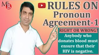 Pronoun Agreement  Pronoun Antecedent Agreement rules with examples  English Grammar Lesson [upl. by Rodger395]