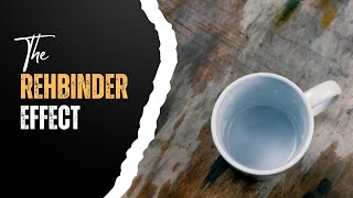 The Rehbinder Effect demonstrated using a cup amp water physics ✨subscribe 👏 [upl. by Estel]