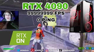 Mongraal Tries New RTX 4090 in Fortnite Chapter 4 in 2023 [upl. by Sucy746]