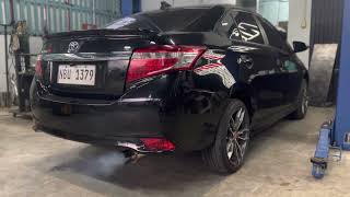 HKS freeflow muffler with catback exhaust system soundcheck on vios gen3  Nitrofuze Garage [upl. by Acsisnarf]