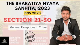 Section 21 to 30 of BNS 2023 explained in Tamil By Attorney At Law bns2023 bharatiyanyayasanhita [upl. by Mohn]