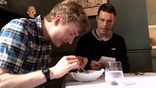 Ed Gamble amp James Acaster Just Puddings  Restaurant Mark Greenaway Edinburgh [upl. by Ainit]