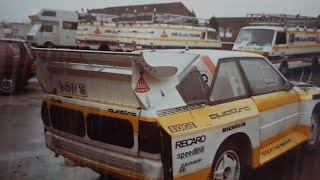 Walter Rohrl and Hannu Mikkola both in the Audi S1 Sport Quattro’s [upl. by Gayle]