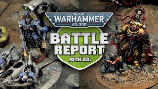 Black Templar vs Necrons Warhammer 40k 10th Edition Battle Report Ep 10 [upl. by Corri821]