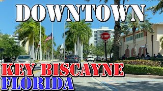 Key Biscayne  Florida  4K Downtown Drive [upl. by Alleirbag607]