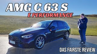 MercedesAMG C63s E Performance V8 raus F1 Technik rein  Review Fahrbericht Test [upl. by Neztnaj]