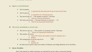 Queuing Theory  Basic Characteristics of Queueing system [upl. by Marcie]