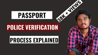 PASSPORT POLICE VERIFICATION என்ன நடக்கும் என்ன செய்யவேண்டியதுPROCESS EXPLAINEDMYEXPERIENCE [upl. by Deroo]