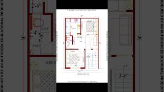 2030 House Plan🏠 2030 home Design floorplan housemap girisharchitecture [upl. by Annet]