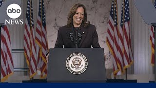 FULL SPEECH Kamala Harris addresses nation after conceding election to Donald Trump [upl. by Nivek]