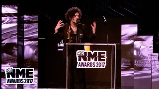 The 1975s Matty Healy says quoteverything is fuckedquot  VO5 NME Awards 2017 [upl. by Sonya357]