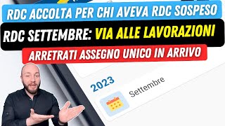 📣 REDDITO DI CITTADINANZA SETTEMBRE lavorazioni iniziate con domande sospese [upl. by Eintihw159]