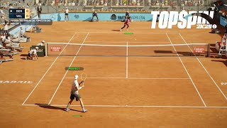 Top Spin 2K25  Matteo Berrettini Vs Serena Williams  HYPER TIE BREAK  Madrid Masters PS5 [upl. by Dorina]