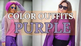 Colormania Stylish Purple Outfits to Rock Your Wardrobe [upl. by Jarrell]