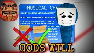 Musical Chair scene  Roblox Gods Will [upl. by Gaston]