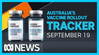 Tracking Australias COVID19 vaccine rollout September 19  ABC News [upl. by Ahsinrac]