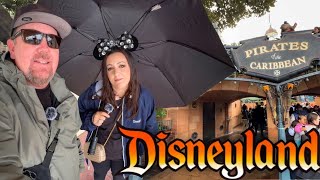 RAINY DAY AT DISNEYLAND Construction Everywhere NEW Pirates Genie Haunted Mansion Changes amp More [upl. by Yleve8]