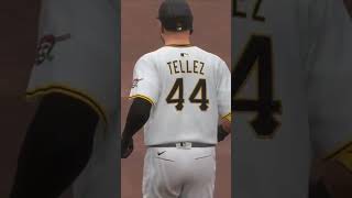 Rowdy Tellez RBI Ground Rule Double Ties the Game mlb baseball gaming subscribe like shorts [upl. by Critta]