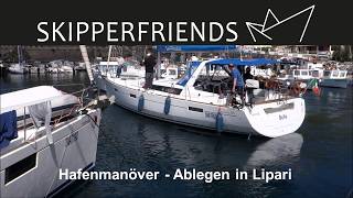 Hafenmanöver  Ablegen in Lipari [upl. by Aneehsit380]