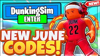 JUNE 2022 ALL NEW SECRET OP CODES In Roblox Dunking Simulator Codes [upl. by Boeschen39]