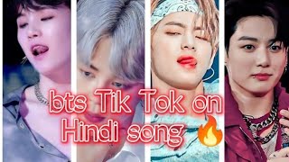 BTS Hindi song mix TikTok 🔥💯insta reels video 🔥💯bts subscribe viral [upl. by Eiger]