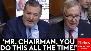 DRAMATIC Ted Cruz Blows Up When Dick Durbin Interrupts His Line Of Questioning Of Judicial Nominee [upl. by Ecnatsnoc474]