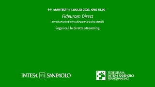 Fideuram Direct  Primo servizio di consulenza finanziaria digitale [upl. by Hallette659]