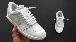 HOW TO LOOSE LACE JORDAN 1s LOW [upl. by Lowis]