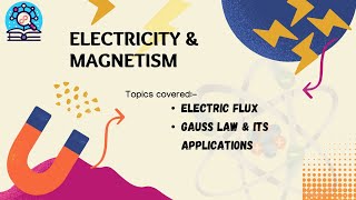 ELECTRODYNAMICS 06ELECTRIC FLUXGAUSSS LAW AND ITS APPLICATIONPH1213 [upl. by Laud]