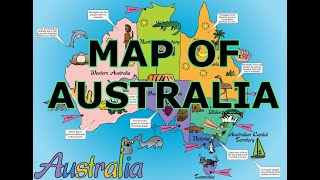 MAP OF AUSTRALIA [upl. by Atenek674]