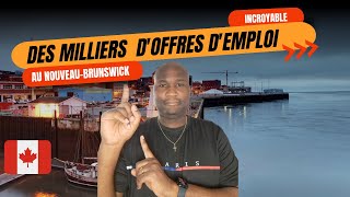 Des milliers doffres demplois au NouveauBrunswick [upl. by Cristine]