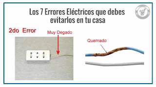 Los 7 errores de Electricidad Domiciliaria que debes evitar [upl. by Berkin]