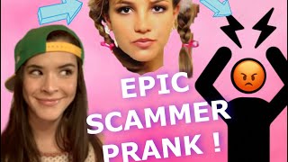 BRITNEY SPEARS PRANK on a SCAMMER  HE GIVES ME HIS CREDIT CARD INFO  😂 [upl. by Yecats749]