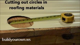 Cutting Circles in Roofing Material [upl. by Razatlab405]