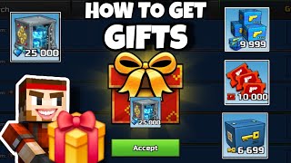 How to get CURRENCY GIFTS 😱 Pixel Gun 3D Gifts ID  PG3D GIFTS  GEMS KEYS COUPONS PIXEL PASS GIFTS [upl. by Nashom223]