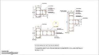 T Shaped Reinforced Concrete Column Details [upl. by Fen]